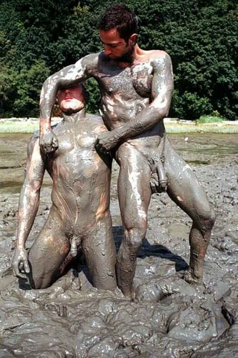 Nude Mud Wrestling.