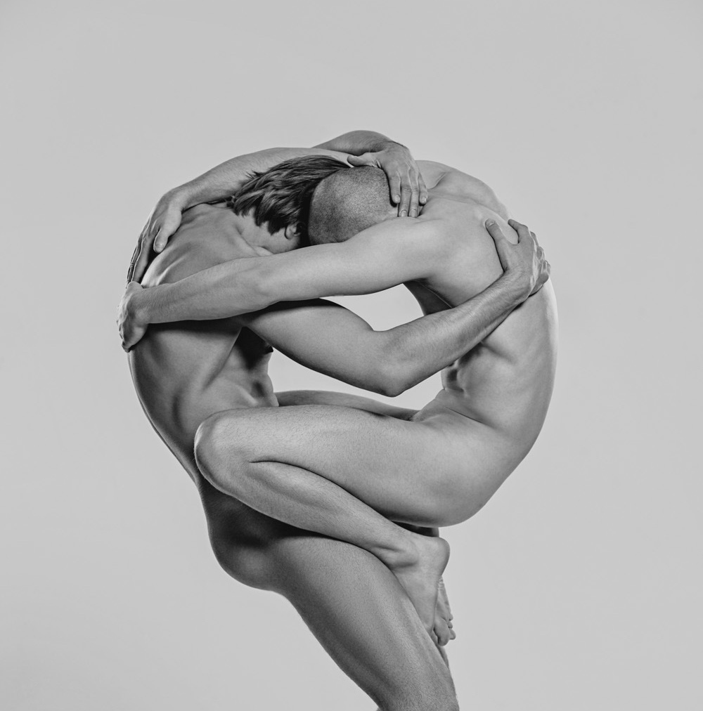 Fully nude image of couple