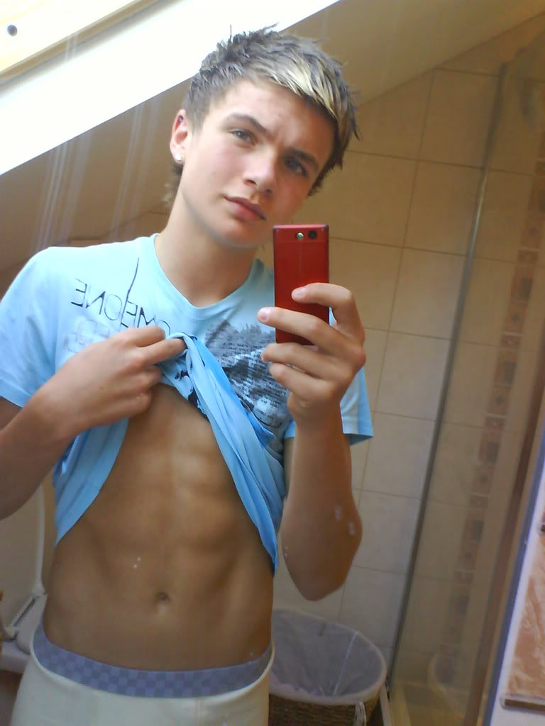 British teen boy wanking photo