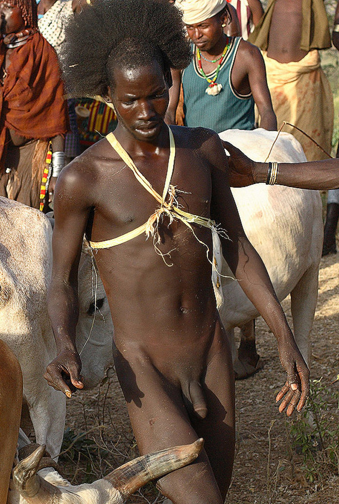 Naked african tribe males.