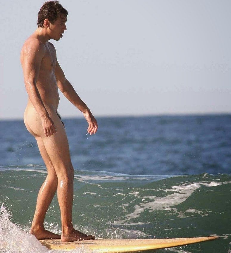 Male Surfer Naked.
