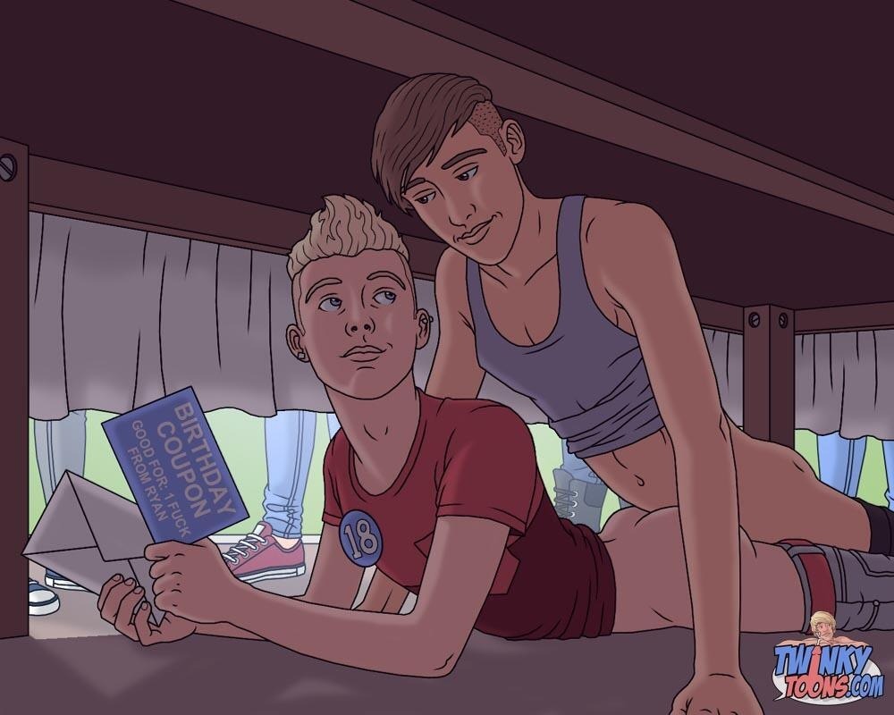 Gay Cartoon Couple Stickers