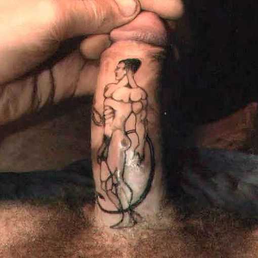 Cock Tattoo By Stefano Alcantara