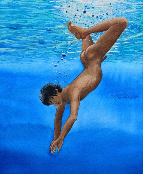 Skinny Nude Boys Swimming