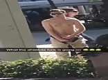 Caught teen wanking outside