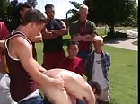 frat outdoors wild orgy sex