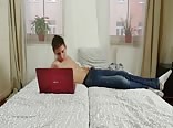 Jacking off and watching porn