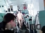 Naked Dude streaking in the train