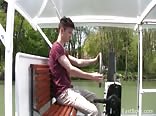 1 CA Gay young cutey relaxing outdoors