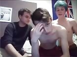 Three friends gay tube suck and play