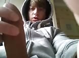 Hoodie gay teen porn jerking and cumming