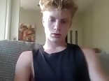 Cute twink keeps covering it up porn