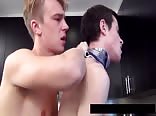 AA Vid - Gay porn twinks have hot fuck in the kitchen