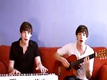 Cute, talented twink sings theme songs, non-porn 