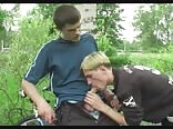 two boys porn being outdoor. Just enjoying nature