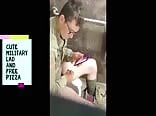 cute military lad and free pizza MagLover`s GBT Gay Porn