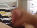 Quick jerk off session before getting dressed boys porn