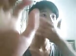 Asian boy porn cums while webcamming