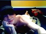 Cutie with a cap plays with himself boys porn