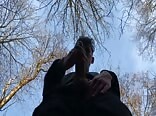 Blond Teen gay porn wanking in the forest