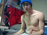 College boy porn busting a nut in his dorm room 