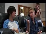 movie night threesome gay twink porn videos