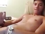 Super cute Asian twink jerking off on webcam boys porn