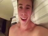 College boys porn plays with his small dick with his toy 