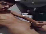 Gay Porn Brazilian Teen with Big Cock Jacks off and cums.