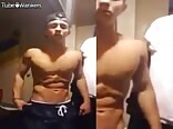 Bad Boy Flexing and Jerking Twink Tube