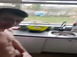 Irish lad wanking in kitchen boys porn