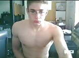 Shaved twink porn has a great wank session