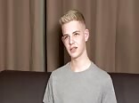 Cute smooth blonde twink porn wanks his cock