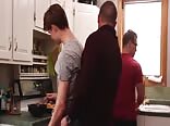 cooking family dinner gay boys porn