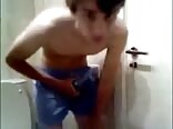 Gay Porn 18 y/o Gets Off In The Bathroom Sink