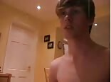 Blond teen wanks at his computer boys porn