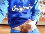 twink in a tracksuit having a sneaky wank boys porn