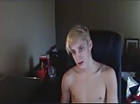 Hot blond teen boys porn caught wanking on can