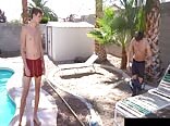 Backyard Pool Bare Fuck Gay Porn