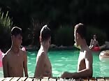 Latino bare fiesta around pool gay porn videos